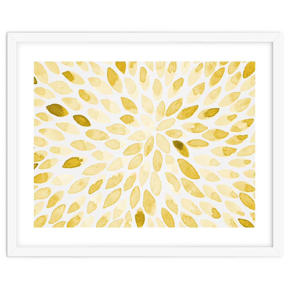 Watercolor Burst Yellow
