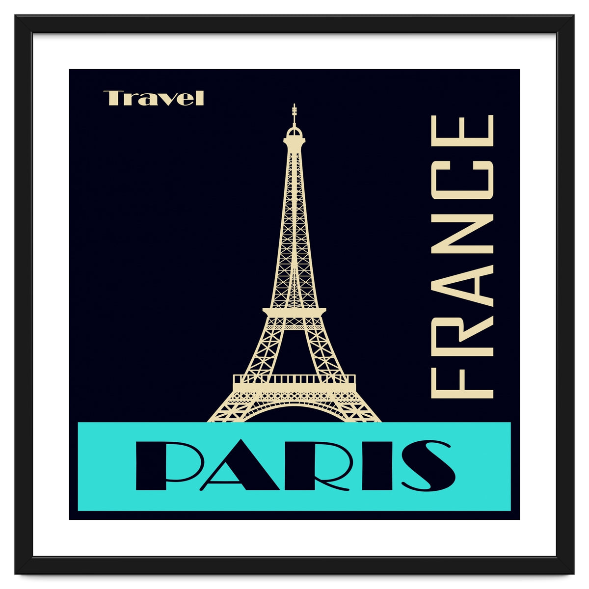 Travel Paris France Poster