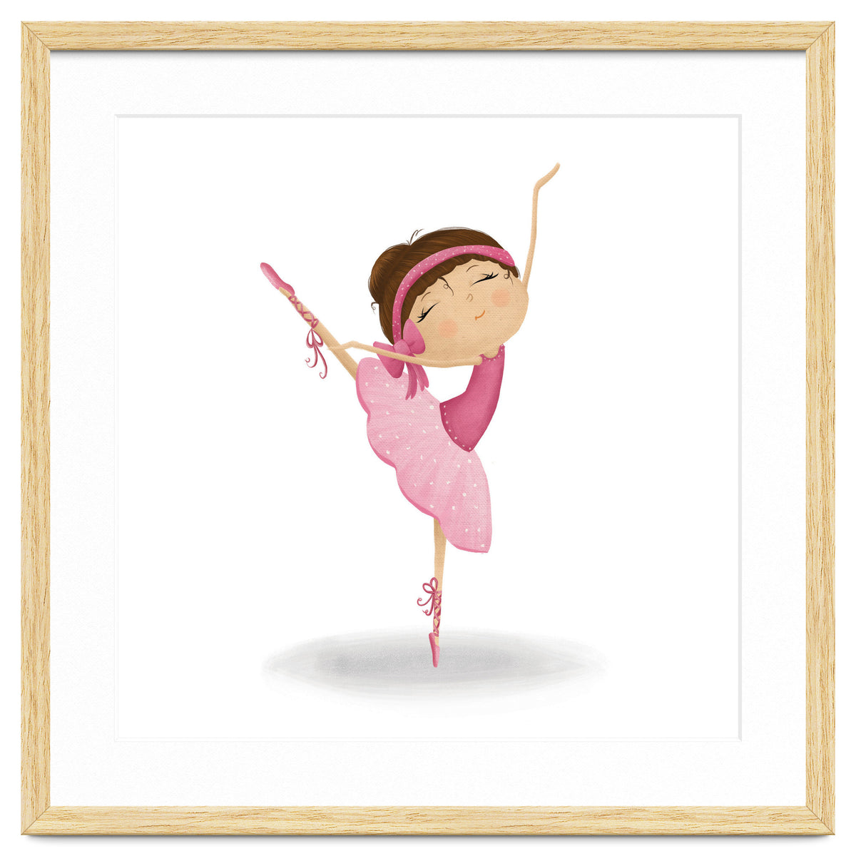 Adorable Ballerina Nursery Print