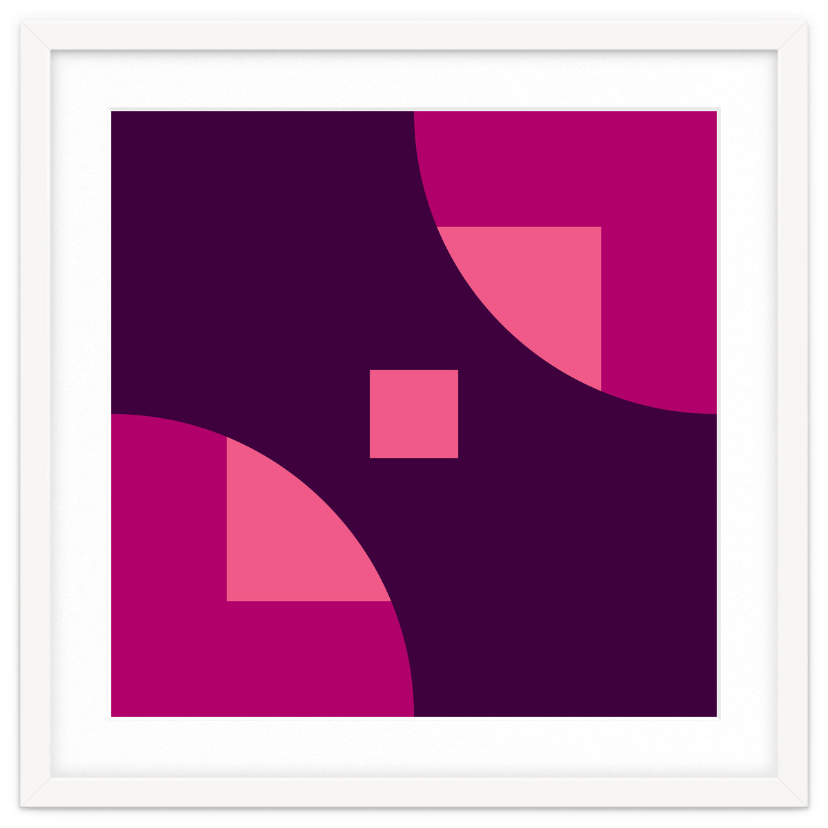 Geometric Shapes No. 1 - purple & pink squares