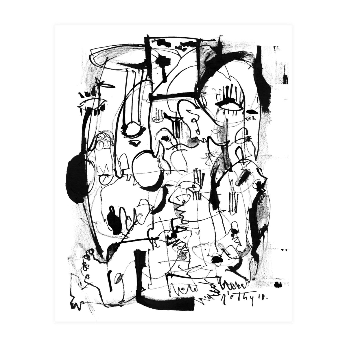 Inside The Mind - b&w (Print Only)