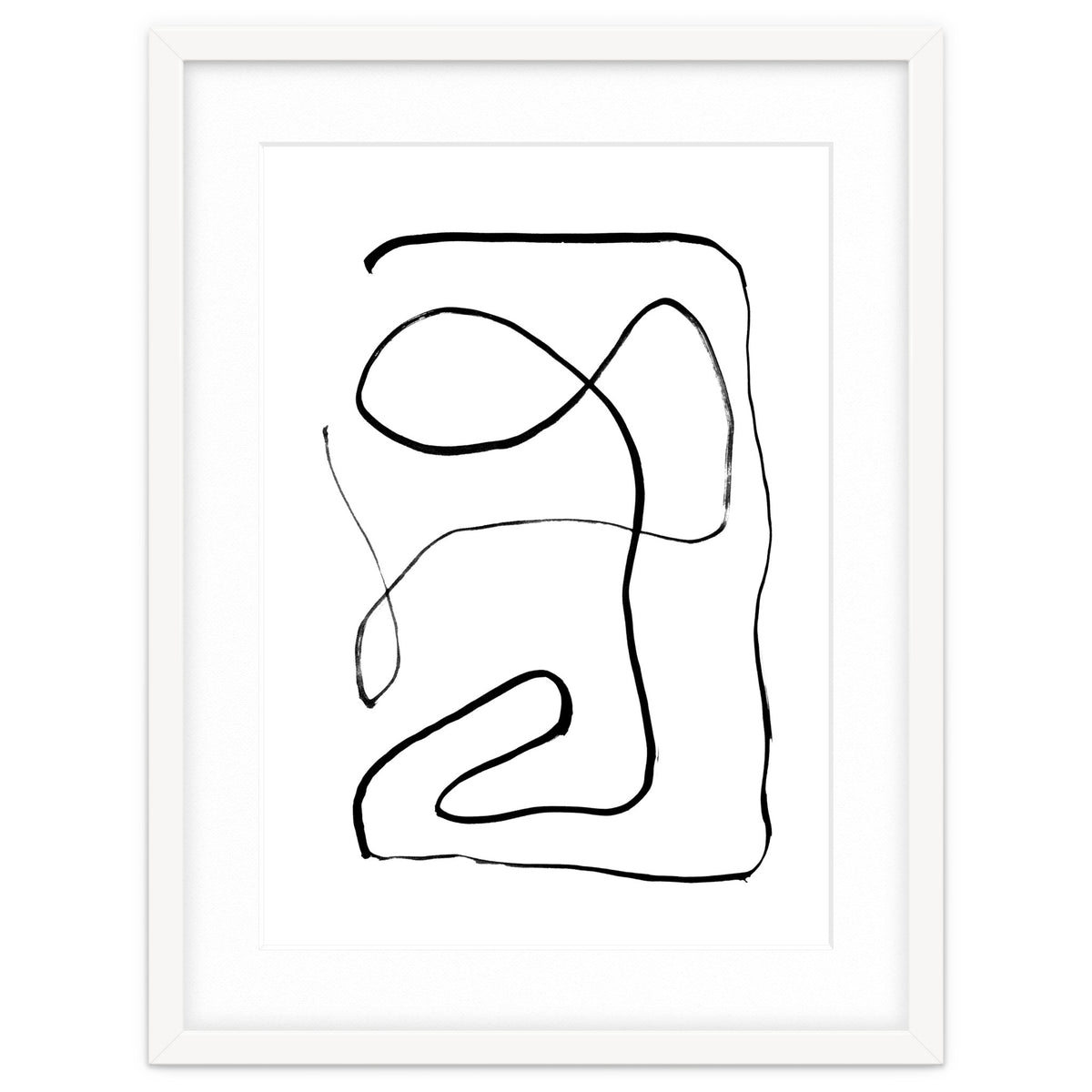 Mid-Century Line Art Print #2