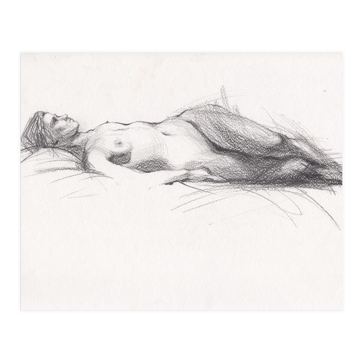 Beautiful erotic drawing of woman (Print Only)