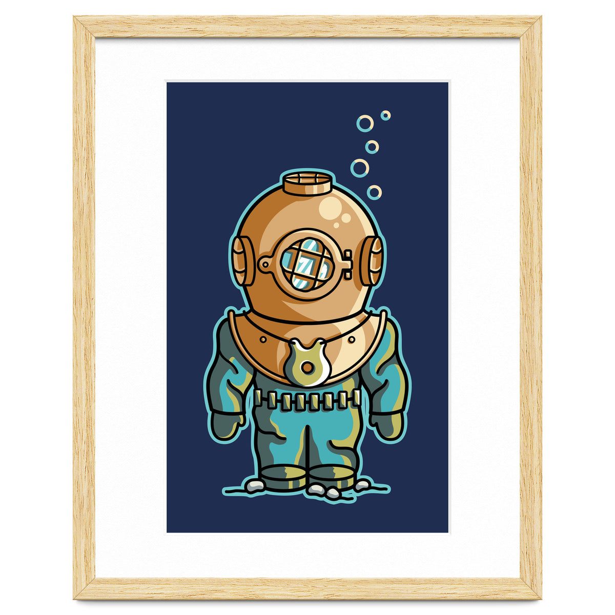 Cute Deep Sea Diver