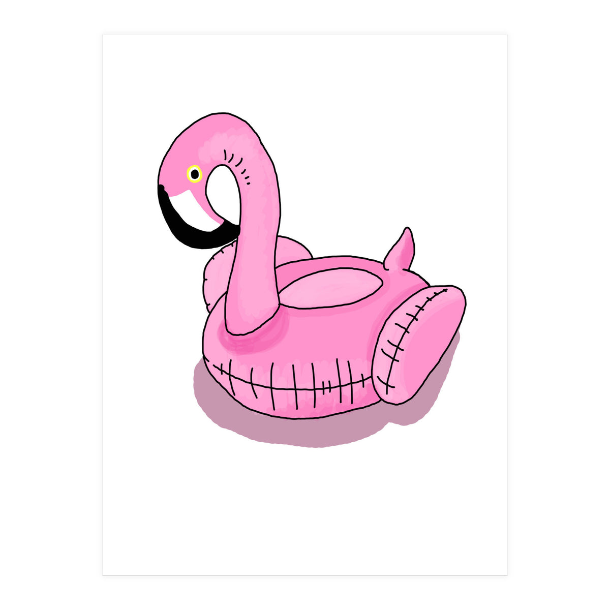 Pool Float Flamingo (Print Only)