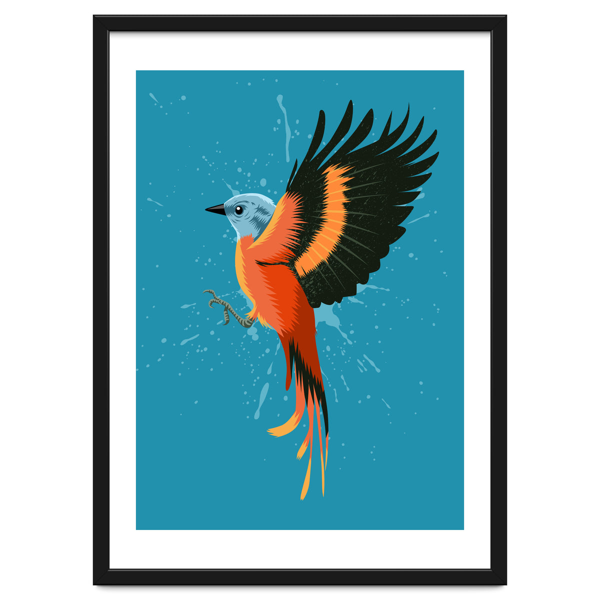 Tropical flying bird