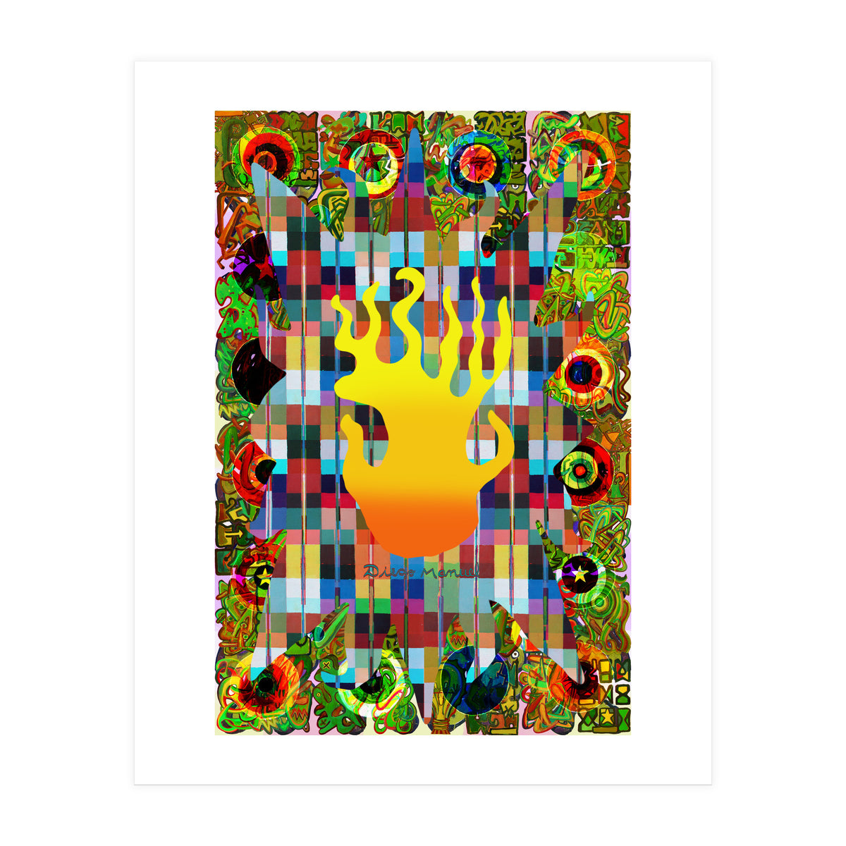 Fuego Y Graffiti 1 (Print Only)