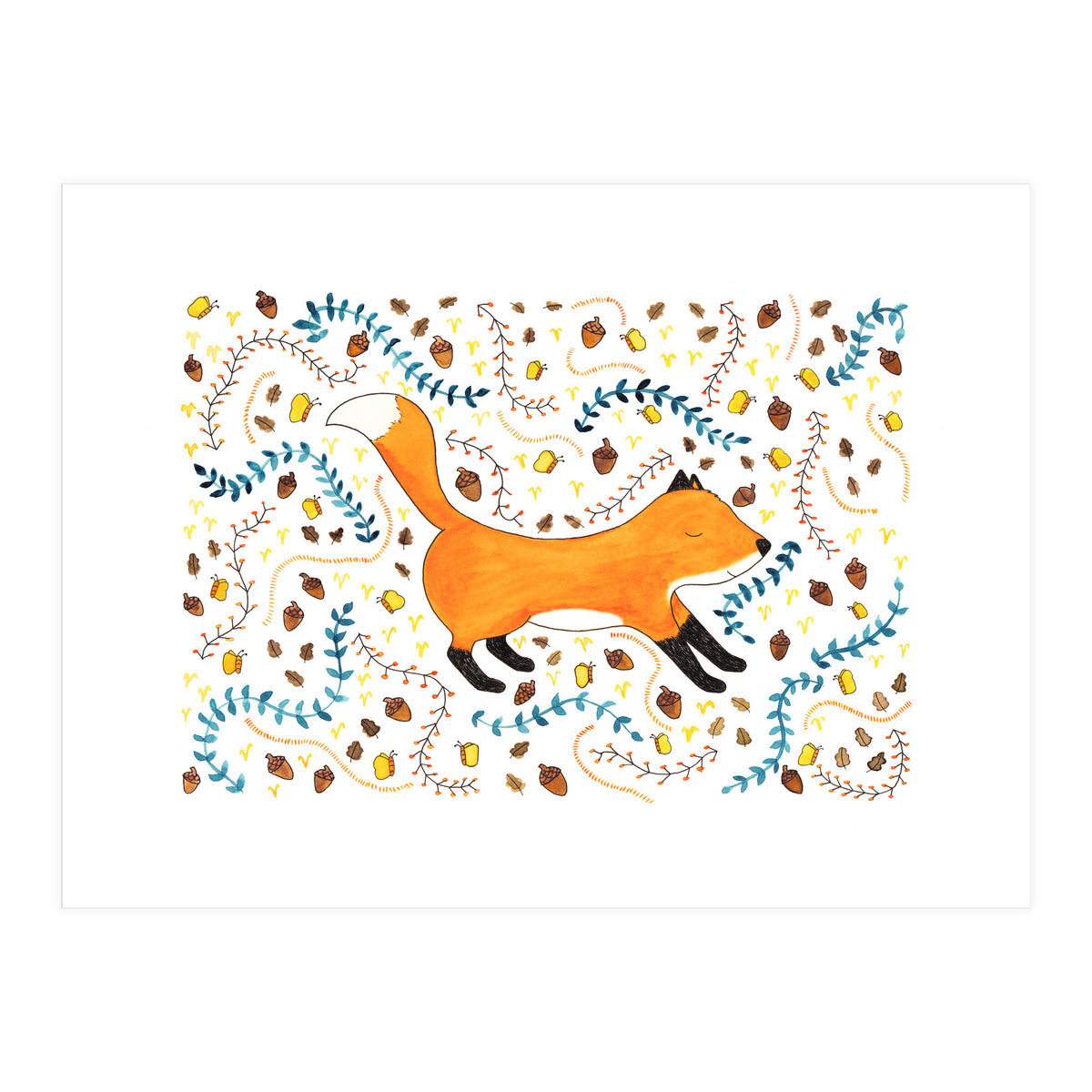 Woodland Fox (Print Only)