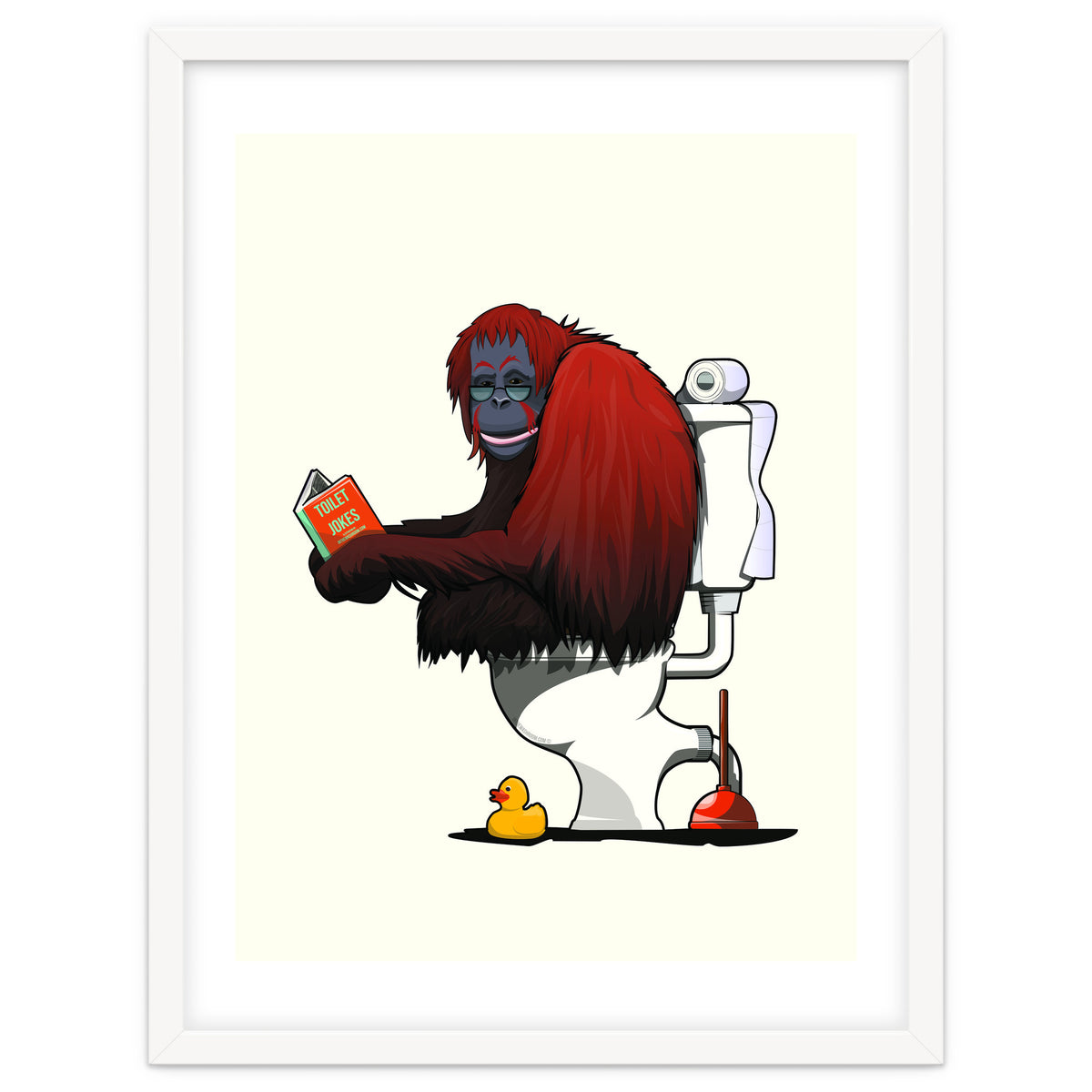 Orangutan on the Toilet, Funny Bathroom Humour