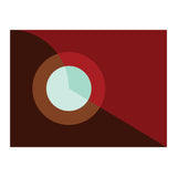 Geometric Shapes No. 2 - deep reds & turquoise (Print Only) thumbnail