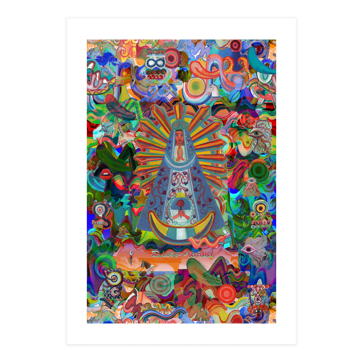 Virgen Y Graffiti 2 (Print Only)