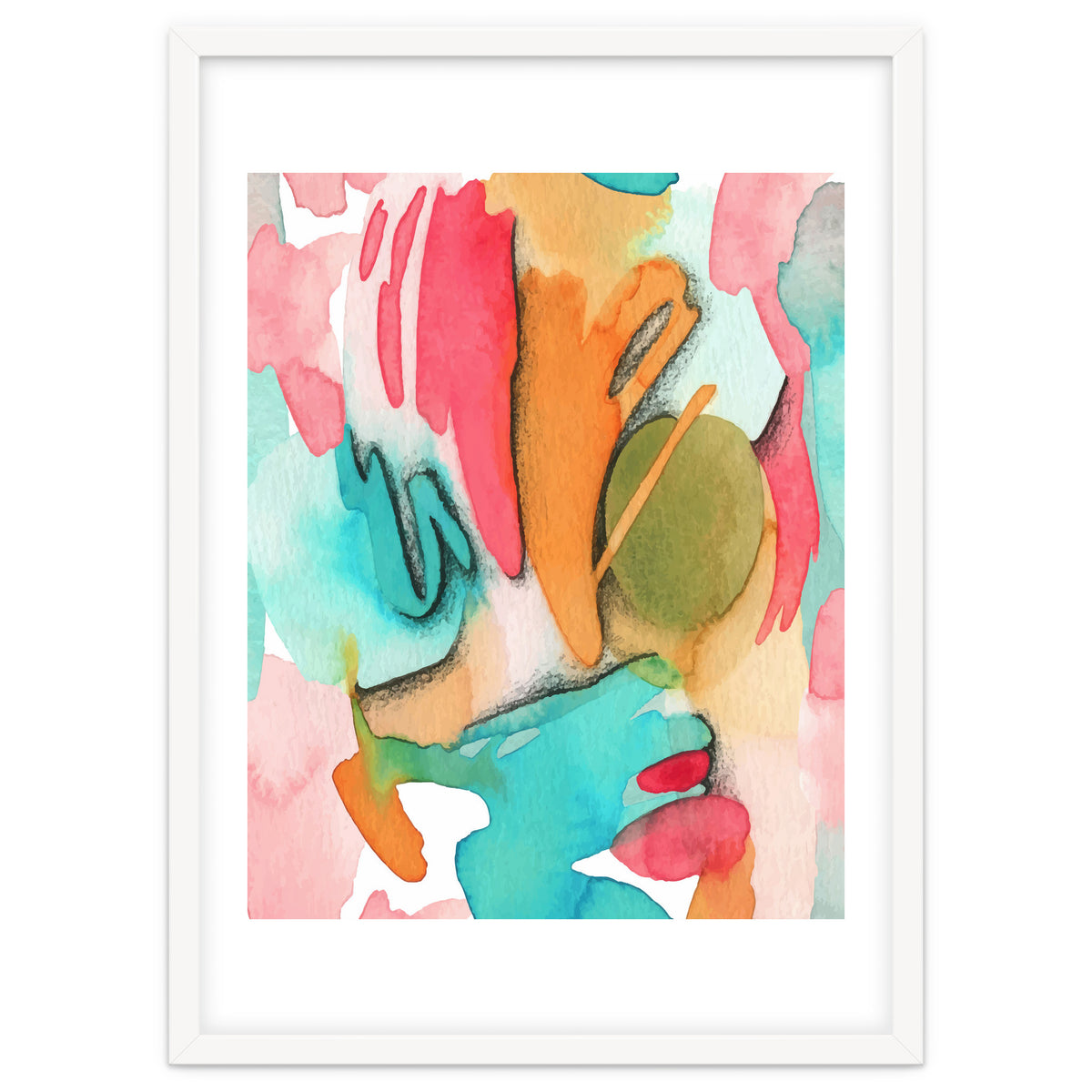 Abstract Watercolor Art