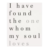 The One My Soul Loves, White (Print Only) thumbnail