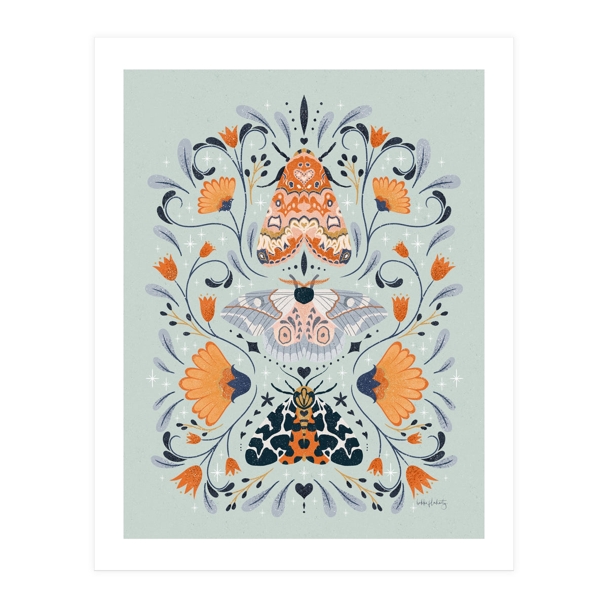 Floral Moths (Print Only)