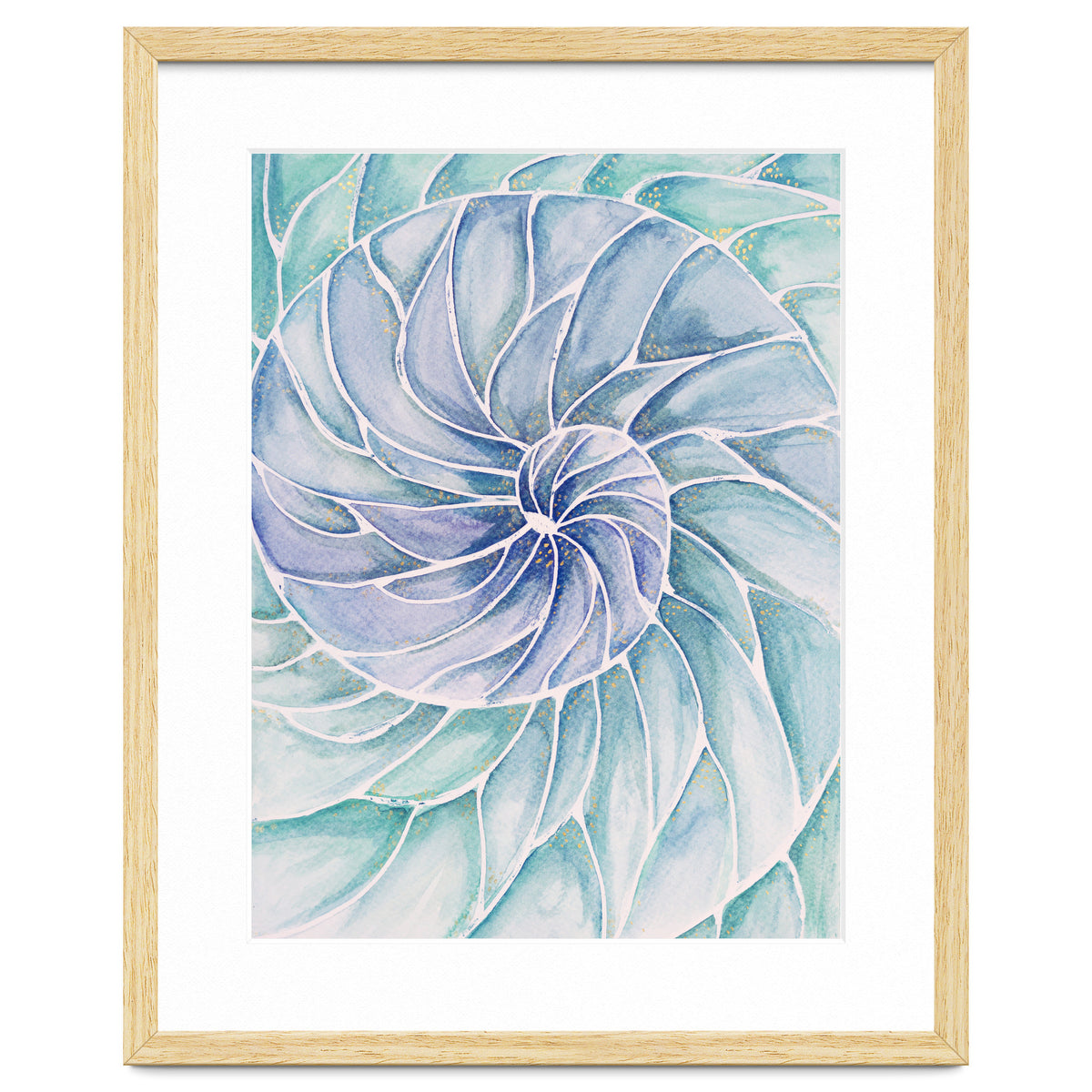 The inside of a shell