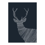 Stag Blue Poster (Print Only) thumbnail