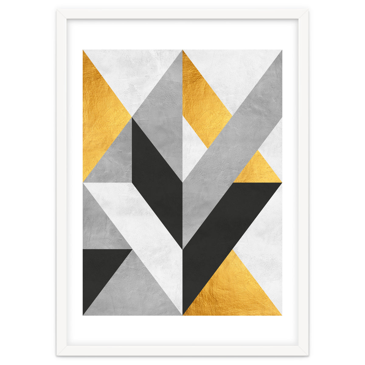 Gray and Gold Composition III