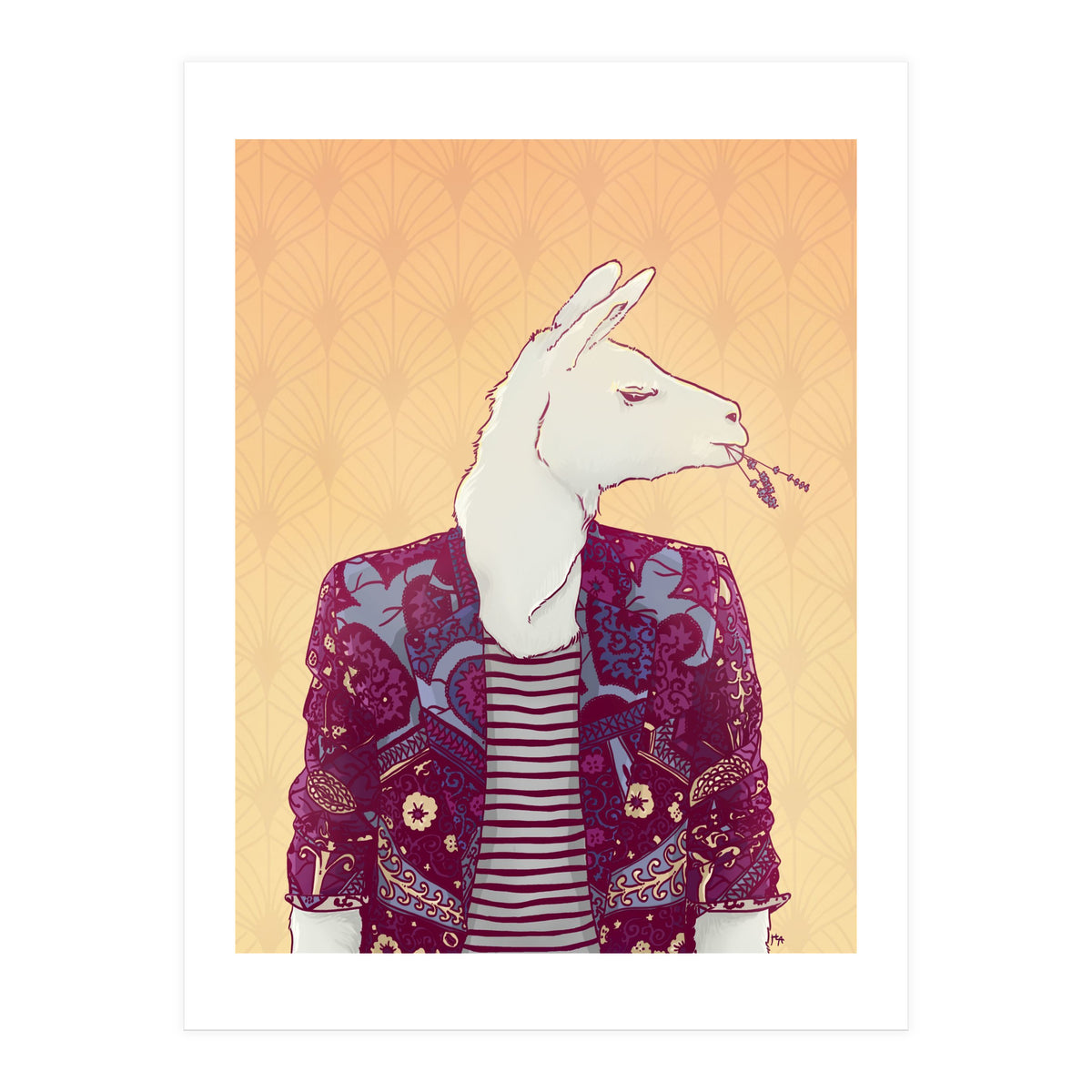 Eddy The Llama (Print Only)
