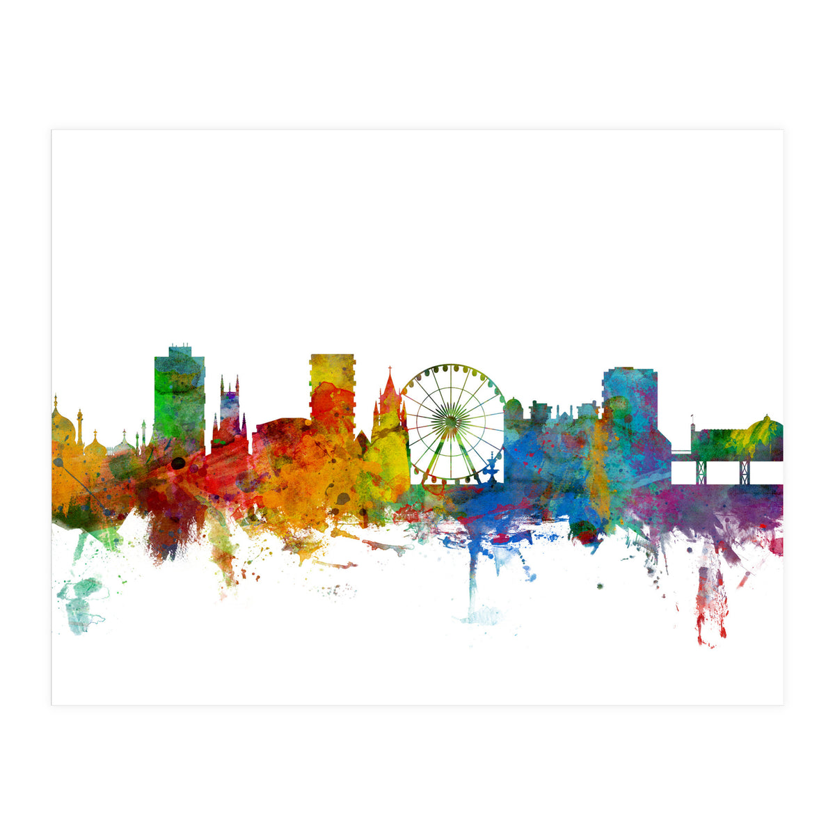 Brighton England Skyline (Print Only)
