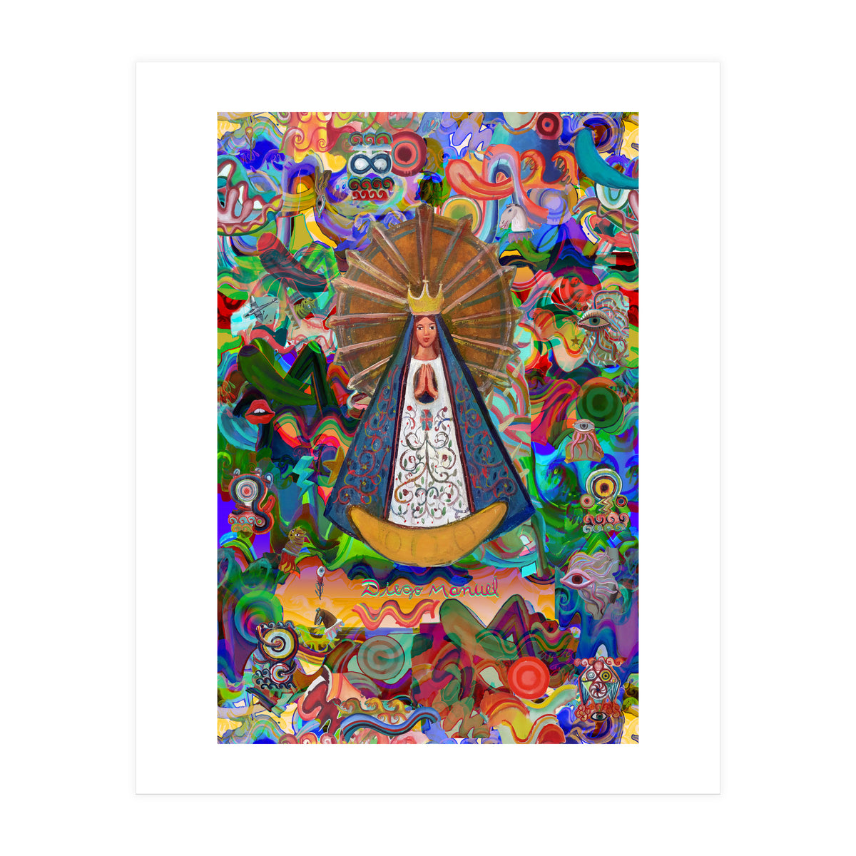 Virgen Y Graffiti 8 (Print Only)