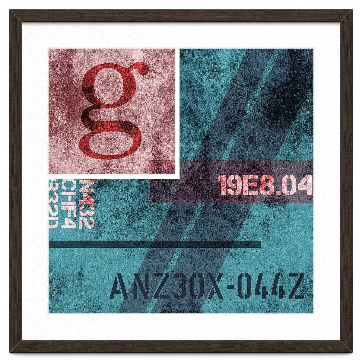 Abstract Industrial Blue