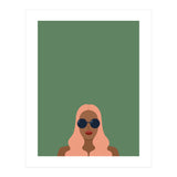 Lady with pink hair (Print Only) thumbnail
