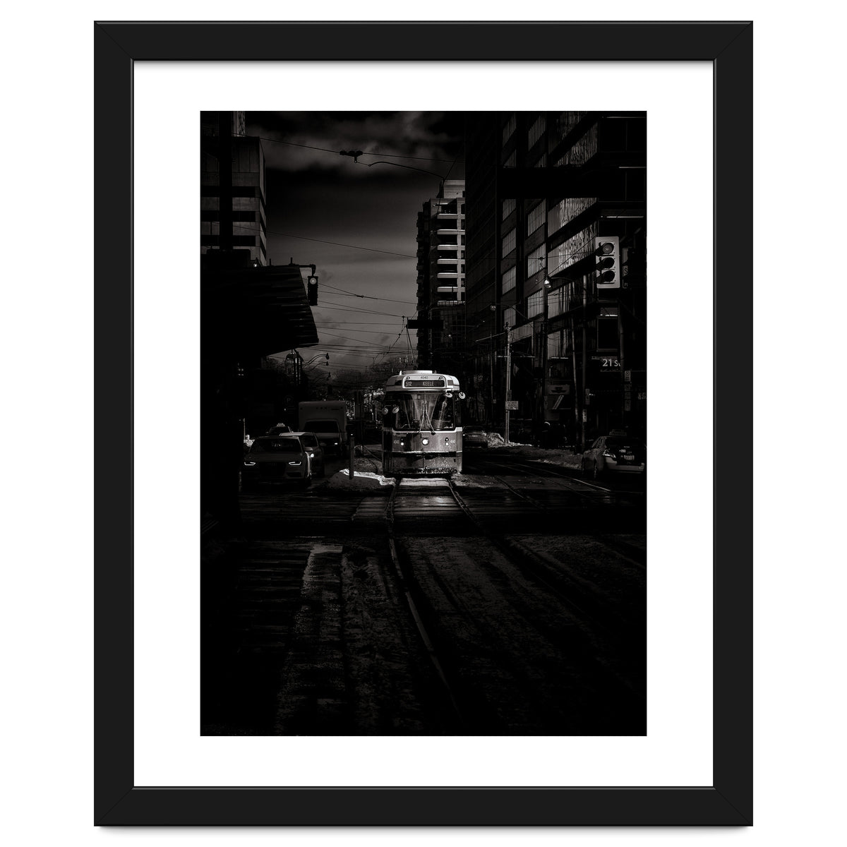 The 512 St. Clair Streetcar Toronto Canada Toned Version