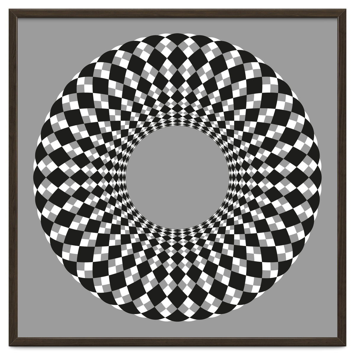 Black and white round