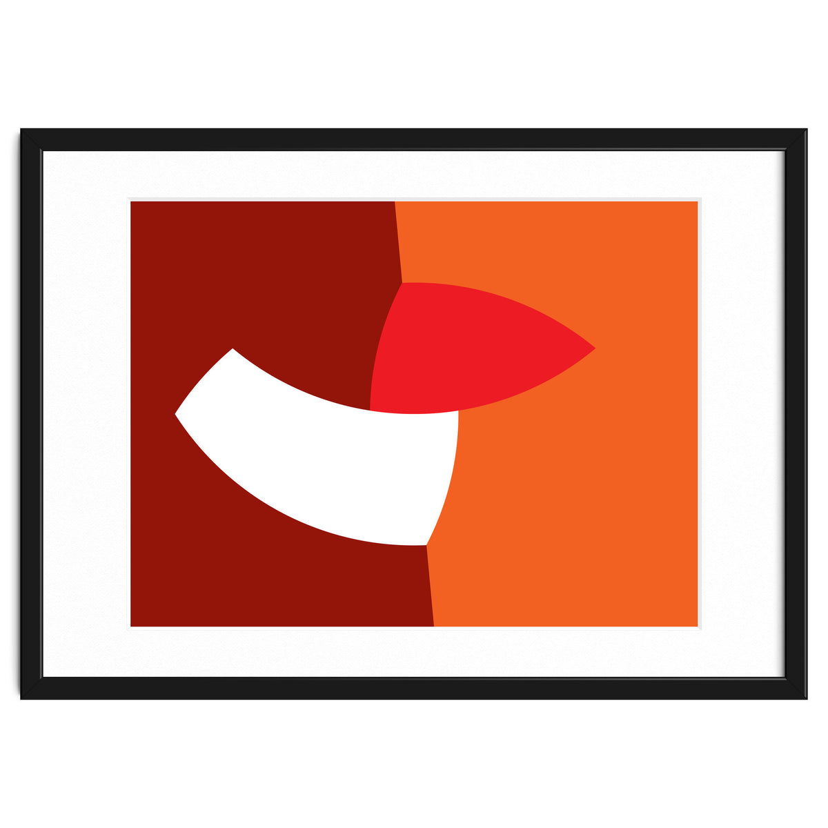 Geometric Shapes No. 66 - orange & reds