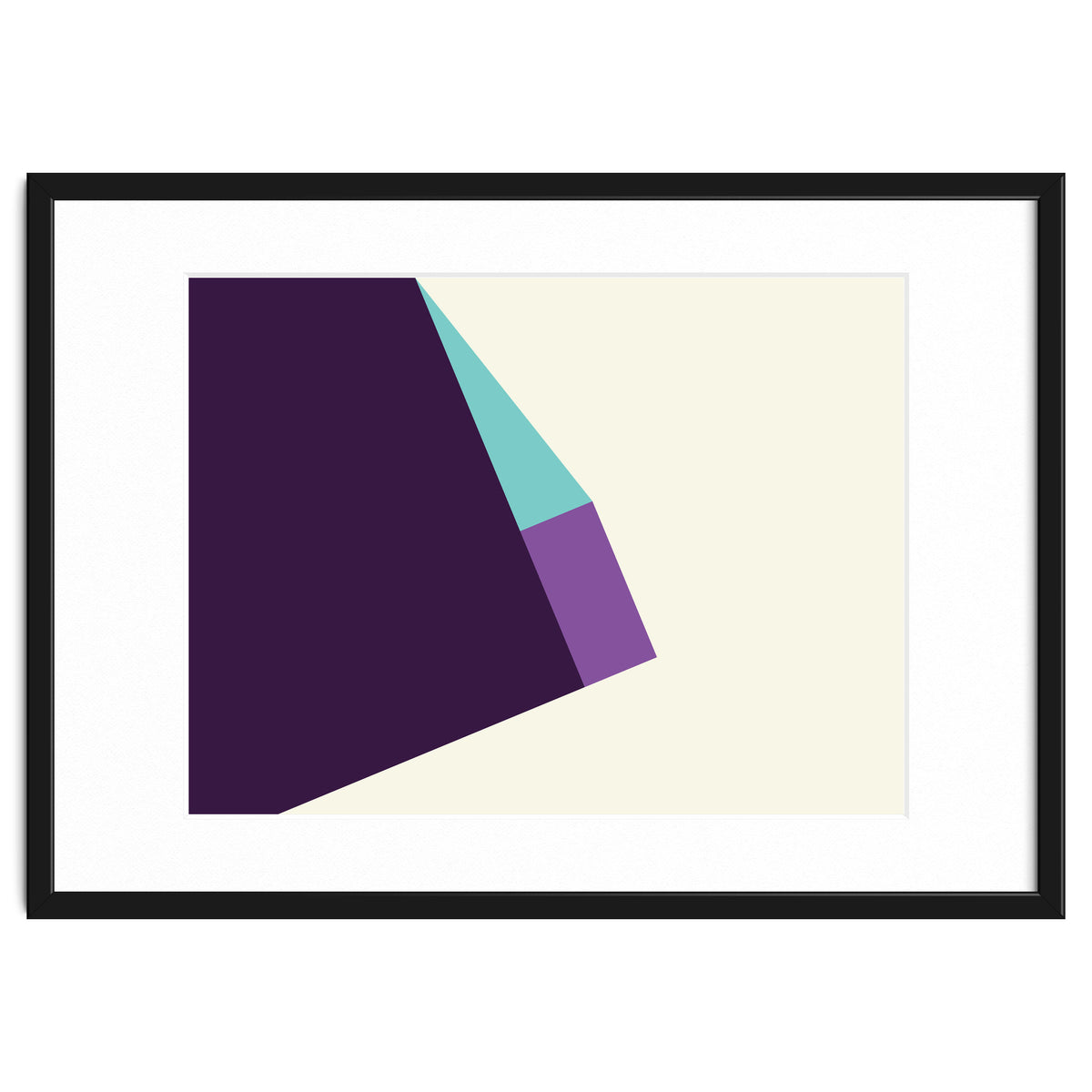 Geometric Shapes No. 42 -  lilac, blue & purple