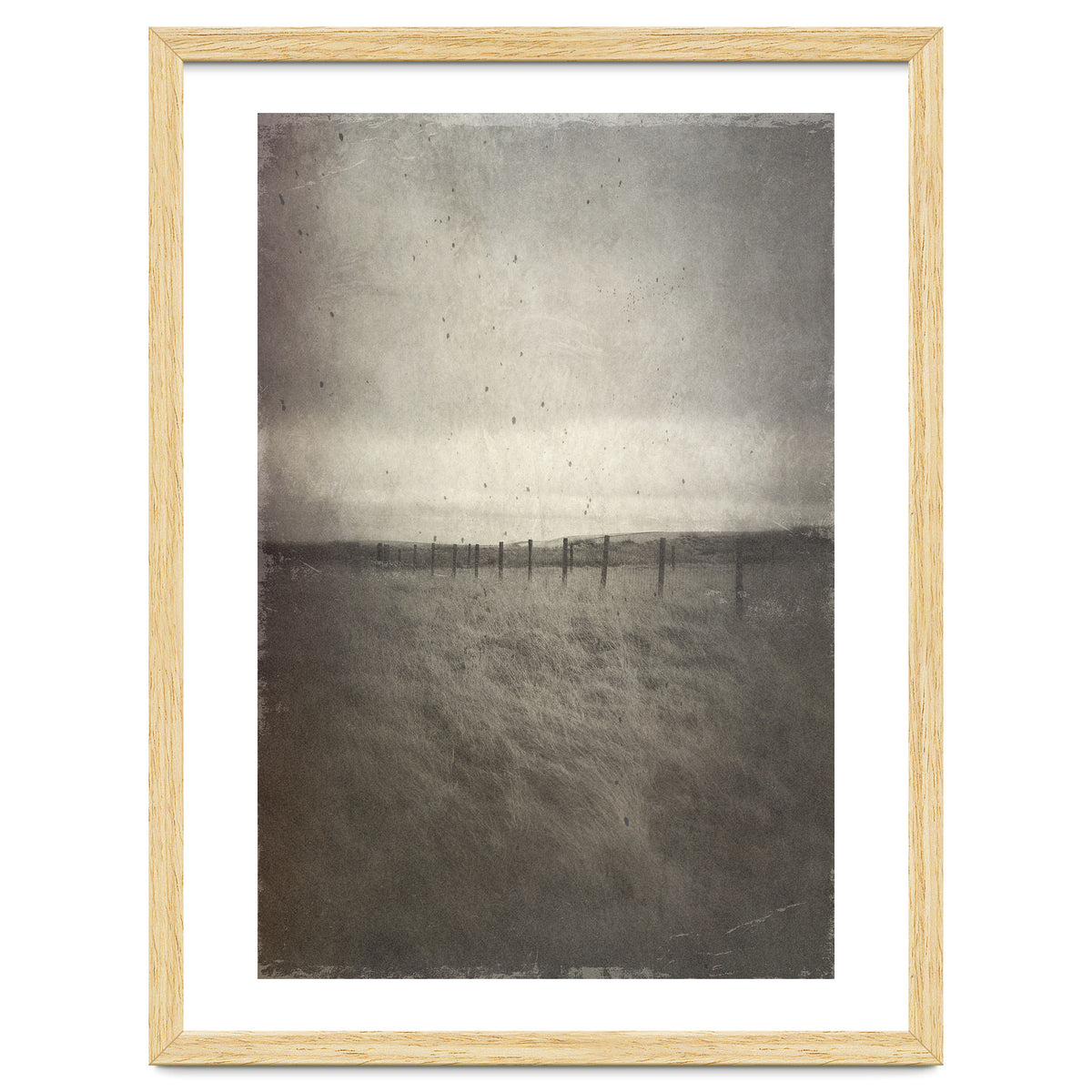 Bleak winter landscape of Saddleworth Moor