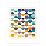 Modern Retro Geometric Half Empty, Half Full (Print Only) thumbnail
