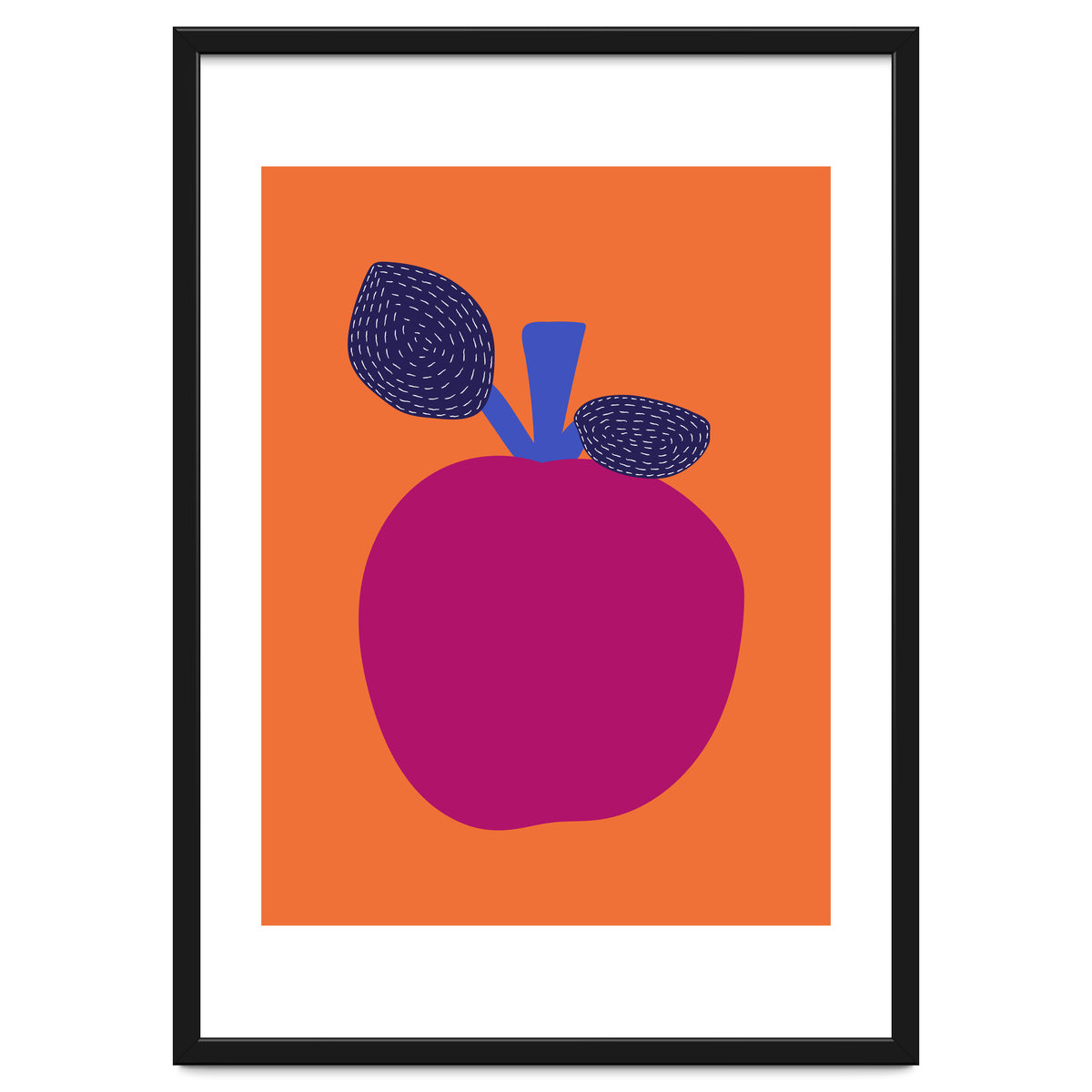 Fuchsia Apple Art