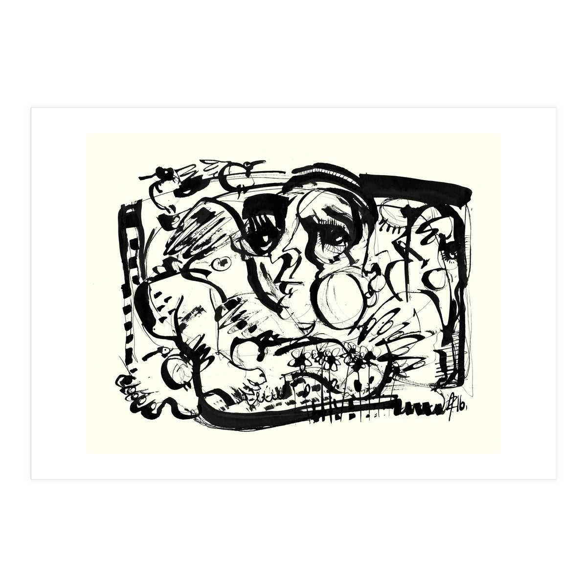 Birds and Flowers (Print Only)