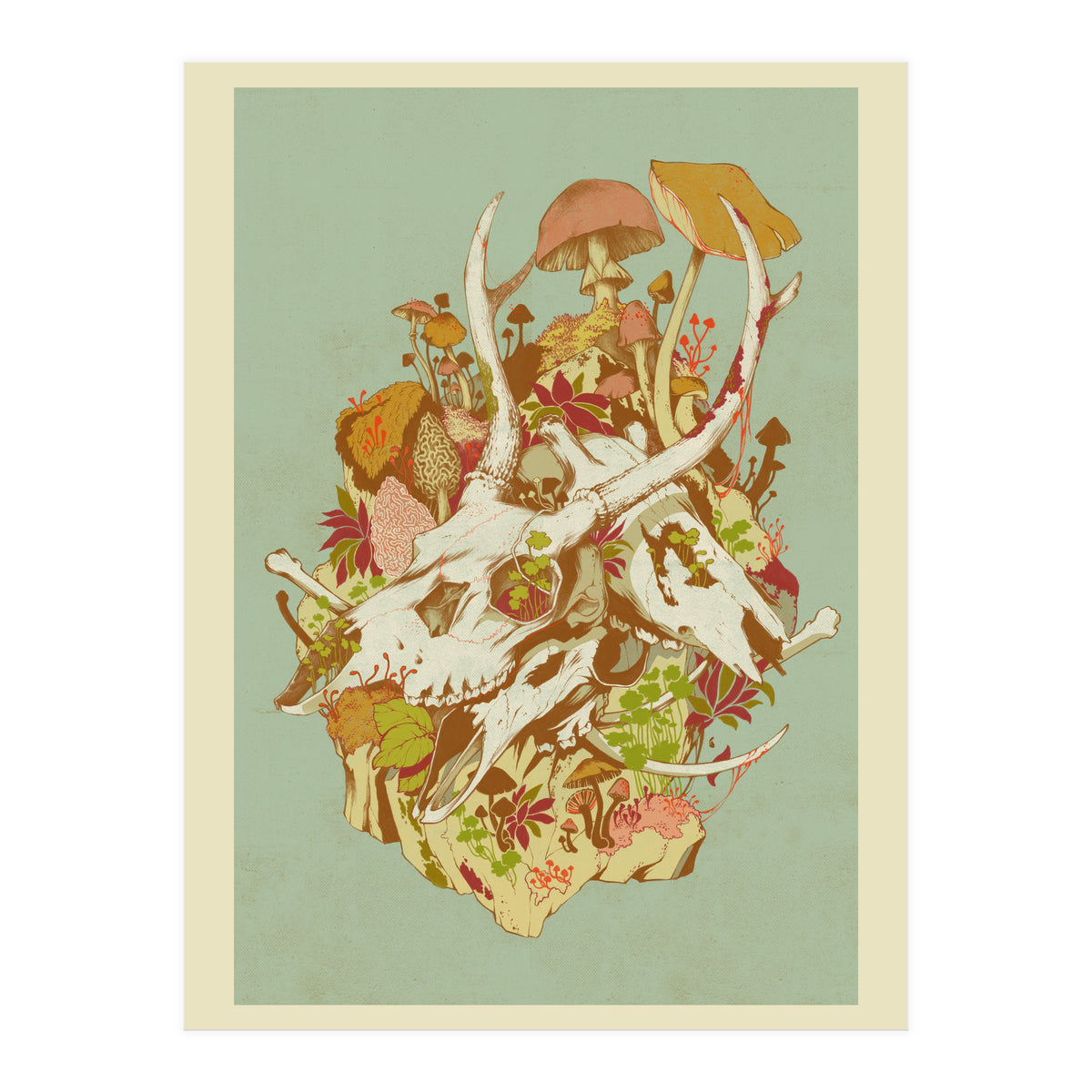 Skulls In Spring (Print Only)