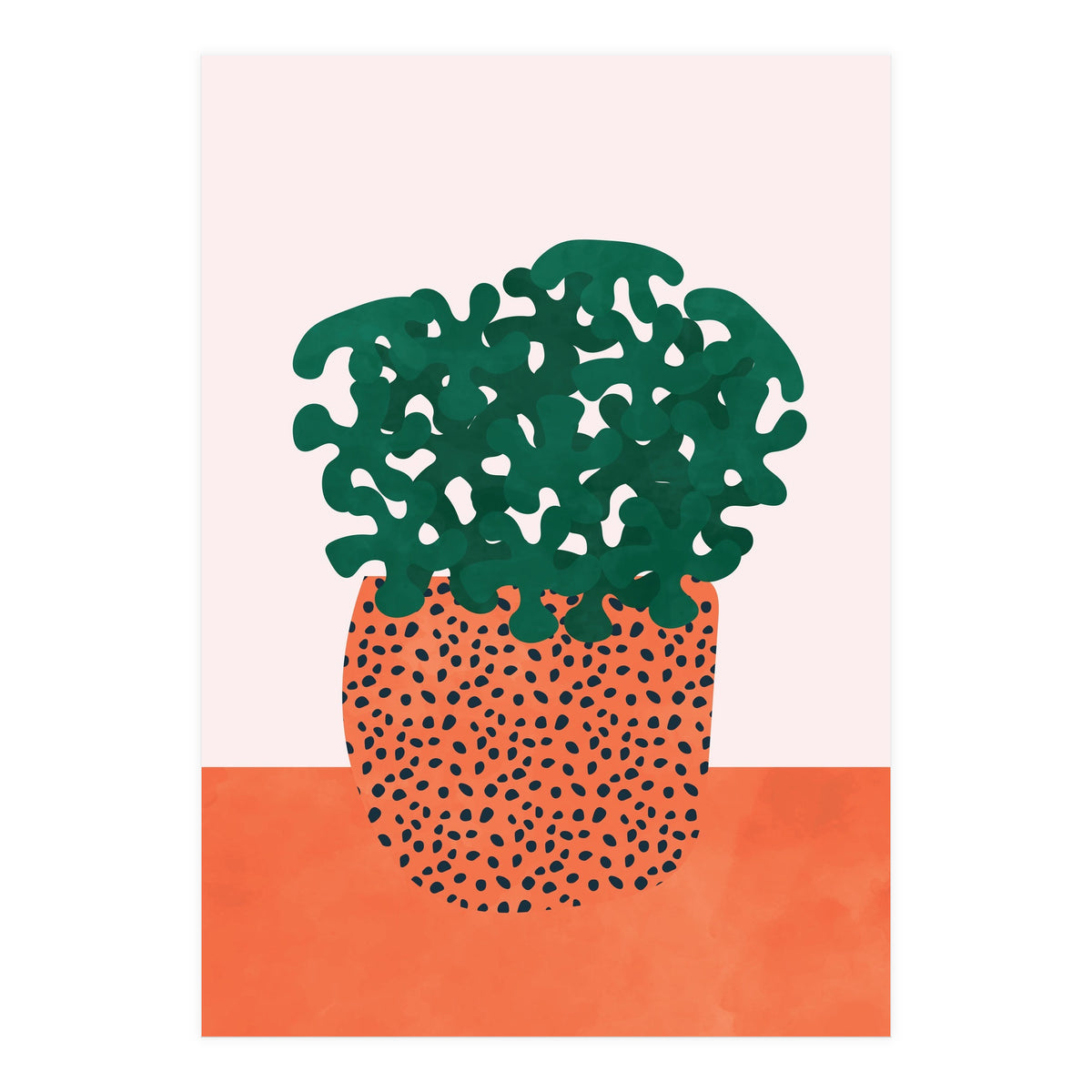 Retro Plant Vase (Print Only)