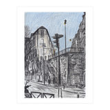 Cold afternoon on Artist Street in Paris (Print Only) thumbnail