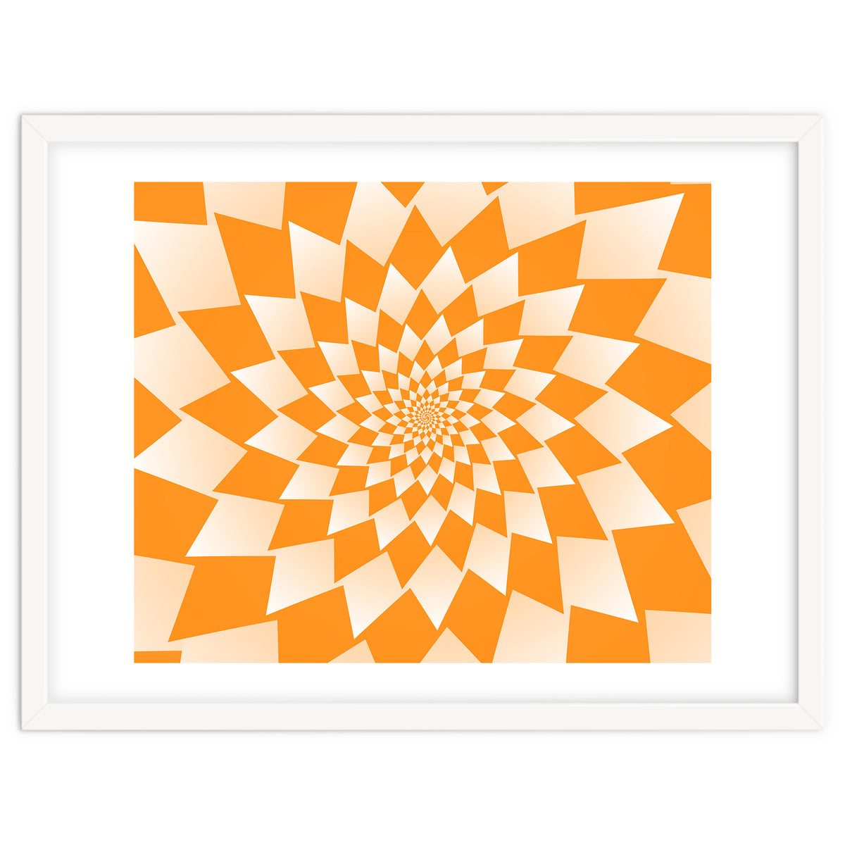 Abstract Orange Geometric