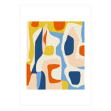 Me & Mine, Abstract Bohemian Pastel Shapes Painting, Eclectic Colorful Graphic Design (Print Only) thumbnail