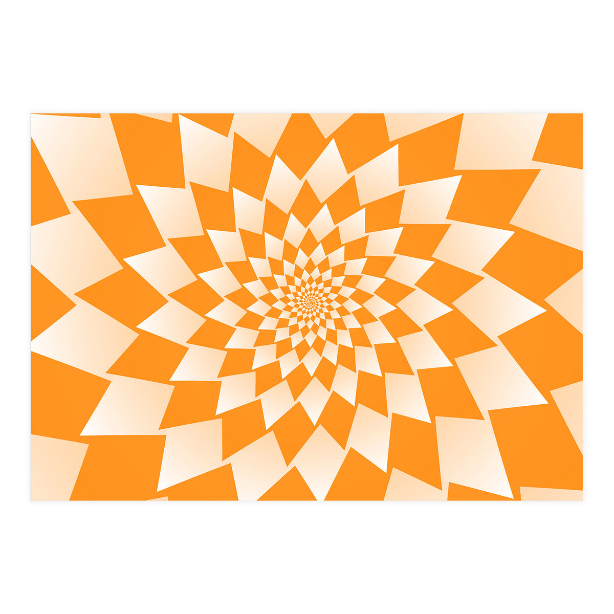 Abstract Orange Geometric  (Print Only)