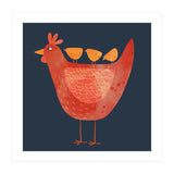 Hen and Chicks Dark (Print Only) thumbnail