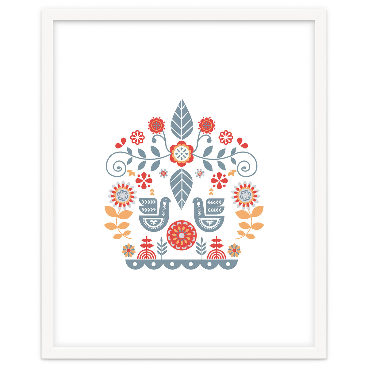 Scandinavian Folk Art Pattern