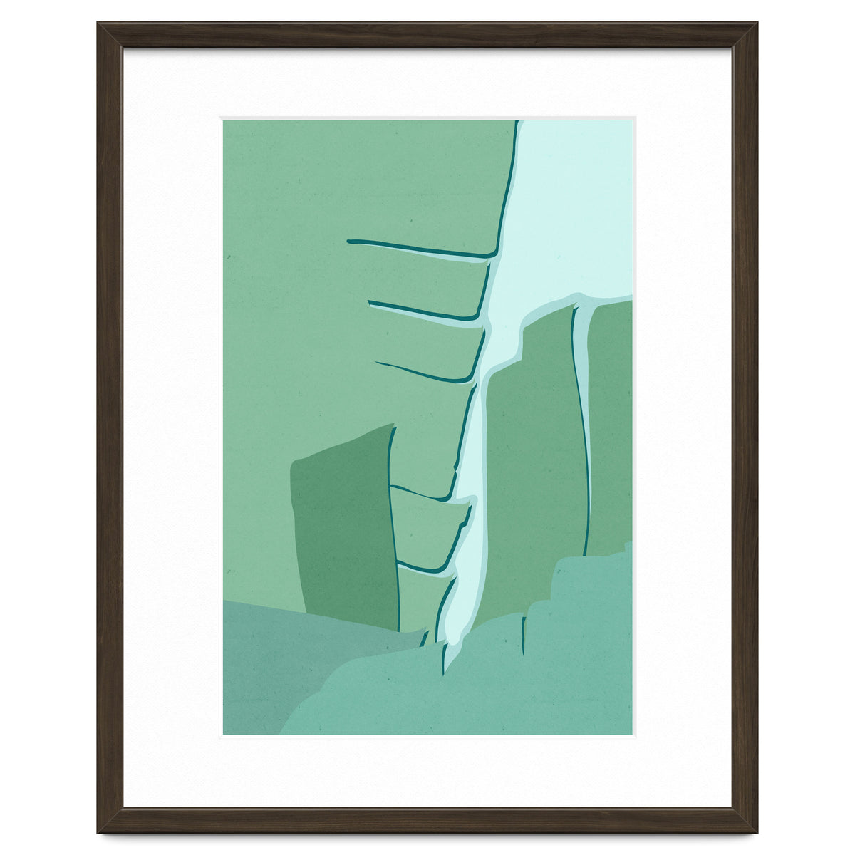 Abstract Banana Leaves One - Greener Eden