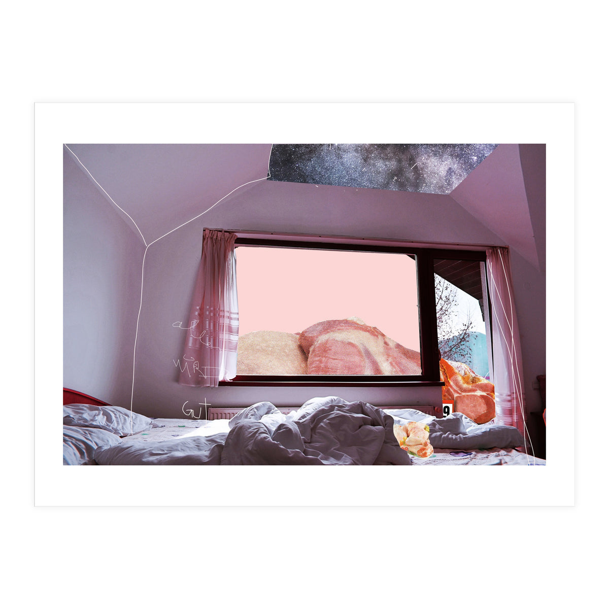 Meat Holiday Blues Zone Ticket In Pink (Print Only)