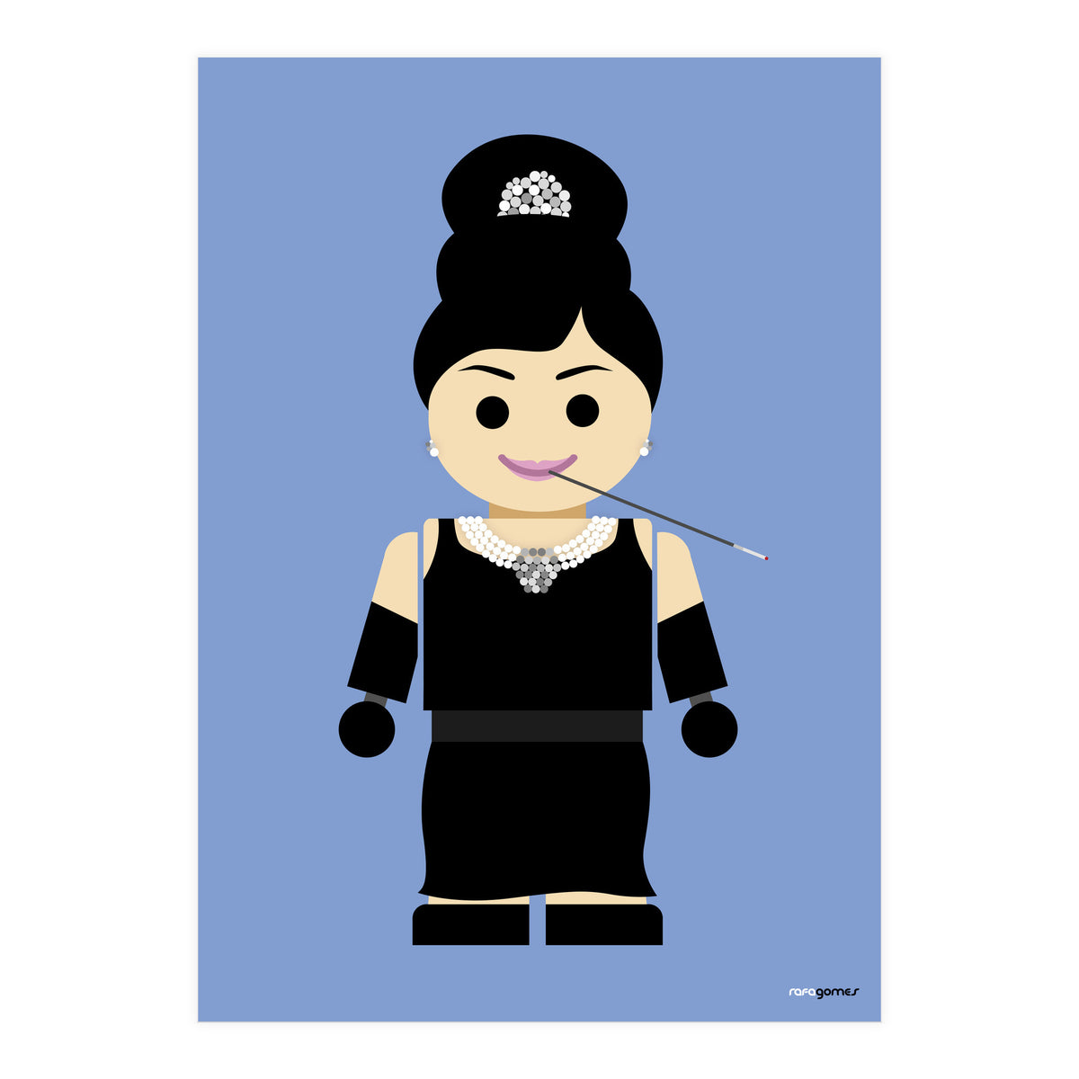 Audrey Hepburn Toy (Print Only)