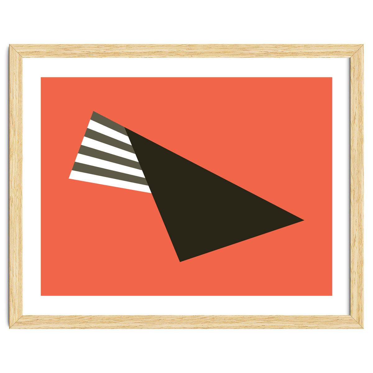 Geometric Shapes No. 75 - pink & stripes