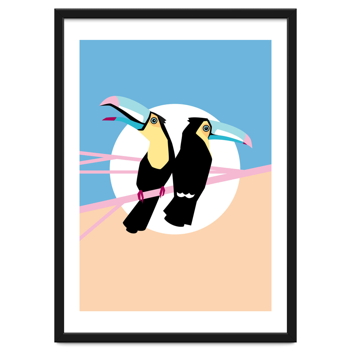 Pastel Toucans