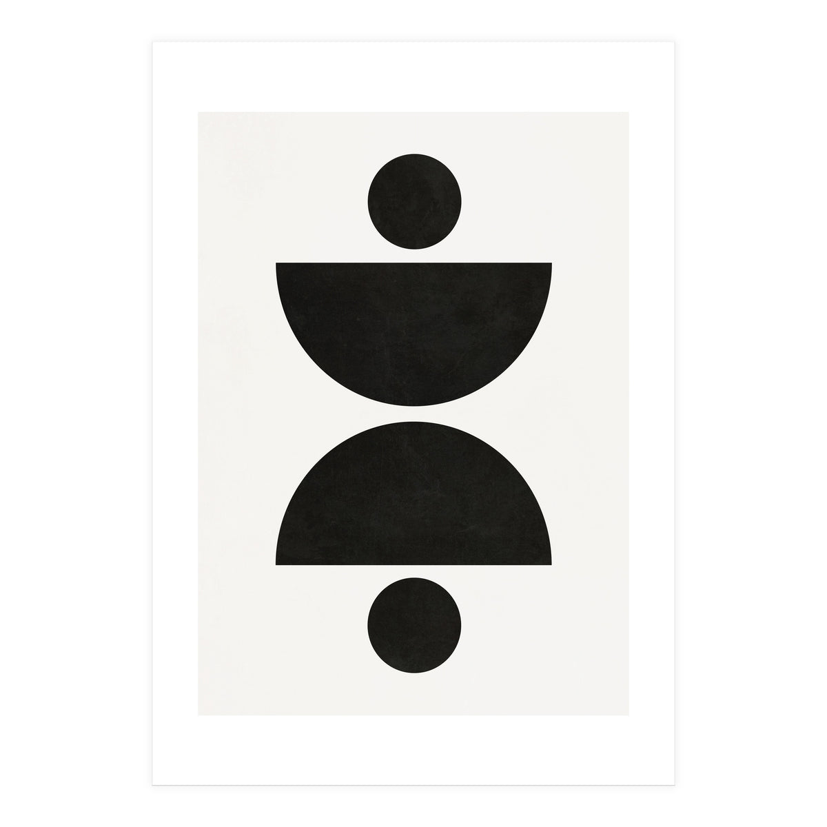 ABSTRACT AND GEOMETRIC SHAPES 02BW (Print Only)