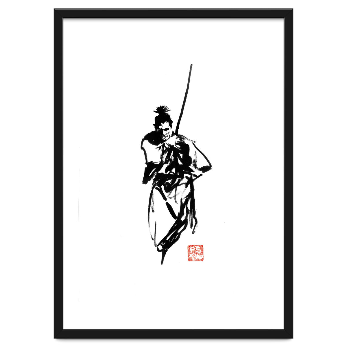 Samurai and sword