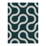 My Favorite Geometric Patterns No.35 - Green Tinted Navy Blue (Print Only) thumbnail